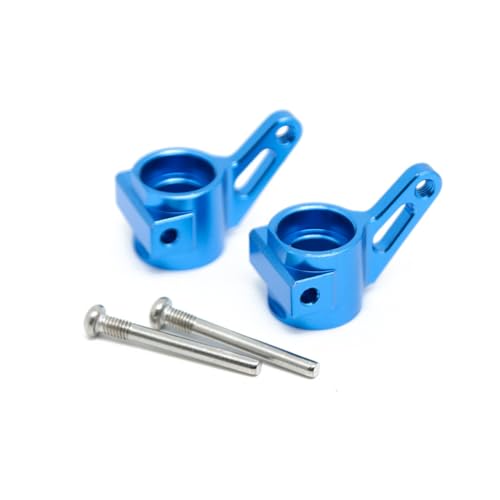 Lenkbecher aus Aluminiumlegierung #3736 RC Upgrade-Teile für Traxxas 1/10 Slash Stampede Rustler Bandit 2WD Ford F-150 Raptor RC Car (blau) von JUSHIDE