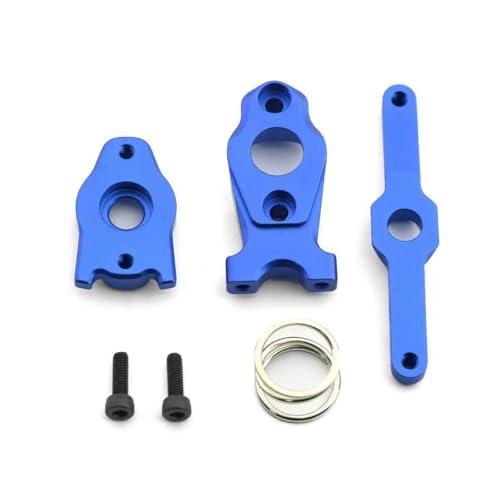 Lenkgruppe aus Aluminiumlegierung für Traxxas 1/16 Revo Slash Summit RC Auto (blau) von JUSHIDE
