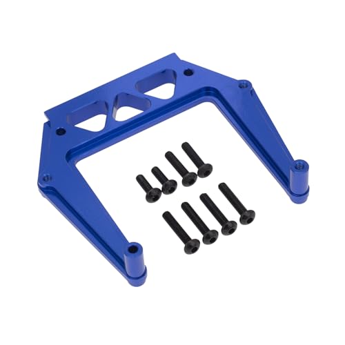 Stoßdämpfer vorne aus Aluminiumlegierung, RC-Upgrade-Teile für TRAXXAS 1967 C10 Drag Slash RC Auto (blau) von JUSHIDE