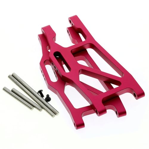 Unterer Querlenker aus Aluminiumlegierung, RC-Upgrade-Teile für Traxxas 1/10 Maxx Monster Truck-89076-4 RC Auto (rot) von JUSHIDE