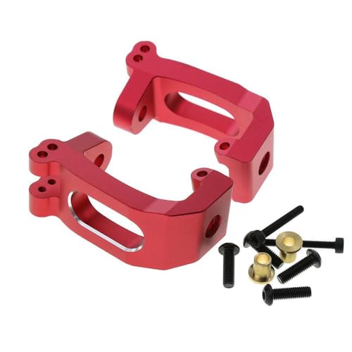 Vordere C-Nabe Carrie C Seat RC Upgrade-Teile für Traxxas 1/8 4WD SLEDG RC Auto (rot) von JUSHIDE
