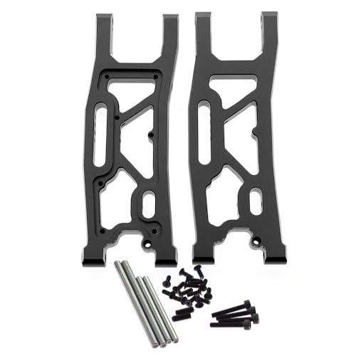 Vordere Querlenker aus Aluminiumlegierung, RC-Upgrade-Teile für Traxxas 1/8 4WD SLEDG RC Auto (schwarz) von JUSHIDE