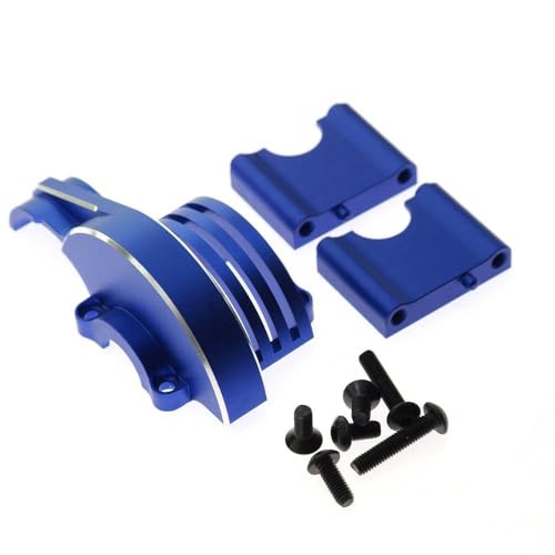 Vorderradgehäuse aus Aluminiumlegierung, RC-Upgrade-Teile für Traxxas 1/8 4WD SLEDG RC Auto (blau) von JUSHIDE