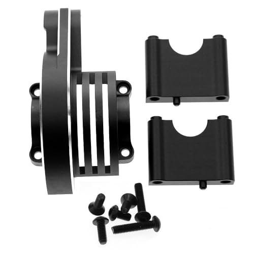 Vorderradgehäuse aus Aluminiumlegierung, RC-Upgrade-Teile für Traxxas 1/8 4WD SLEDG RC Auto (schwarz) von JUSHIDE