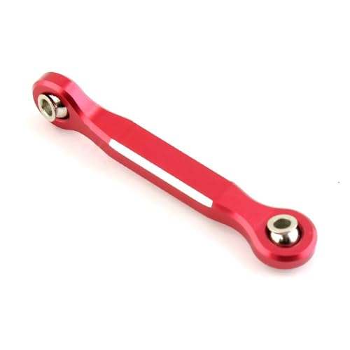 Zugstange aus Aluminiumlegierung, Spurstange, RC-Upgrade-Teile für TRAXXAS 1/5 X-MAXX RC Auto (rot) von JUSHIDE