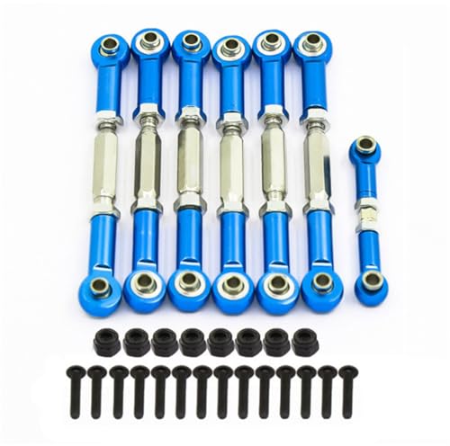 Zugstangen-Gestänge-Set aus Aluminiumlegierung, RC-Upgrade-Teile für TRAXXAS 1/10 Slash 2WD RC Auto (dunkelblau) von JUSHIDE