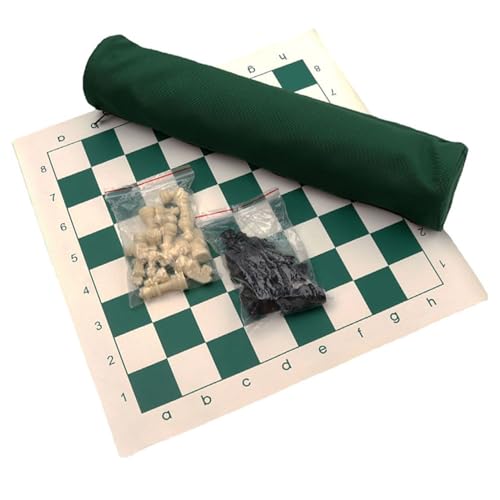 internationales Schach Chess PU Tragbares Schachspiel mit Aufbewahrungstasche aus Segeltuch, zusammenklappbares Brettspiel für 2 Spieler, Reiseschachspiel für Erwachsene Schach Chess internationales Schach Chess PU Tragbares Schachspiel mit Aufbewahrungstasche aus Segeltuch, zusammenklappbares Brettspiel für 2 Spieler, Reiseschachspiel für Erwachsene Schach Chess von JUSKAQZYI