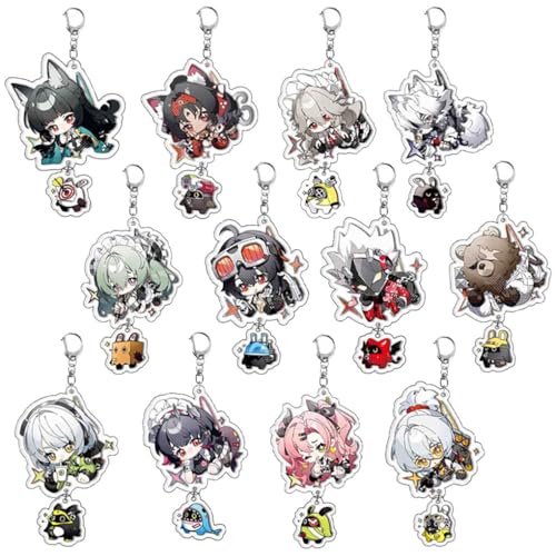 12 Pcs Zenles Zero Zone Schlüsselanhänger Anime Figur Nicole Corin Belle Cosplay Zubehör Zenles Zero Zone Acryl Anhänger Set 12 Pcs Zenles Zero Zone Schlüsselanhänger Anime Figur Nicole Corin Belle Cosplay Zubehör Zenles Zero Zone Acryl Anhänger Set von JUSONGKWCP