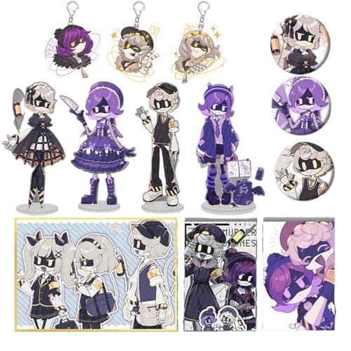 13 Murders UziDrone Lucky Bag Deko | Cartoon Figur Acryl Stand, Karten, Abzeichen, Anhänger | Murders UziDoorman Merch Box Set von JUSONGKWCP