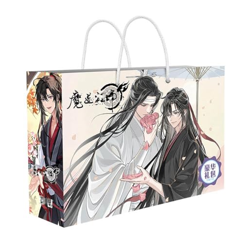 16 Grandmaster of Demonic Cultivations Lucky Bag Deko | Anime Figur Acryl Stand, Aufkleber, Karten, Armband, Poster, Abzeichen, Lesezeichen | MoDaoZuShi Merch Box Set von JUSONGKWCP