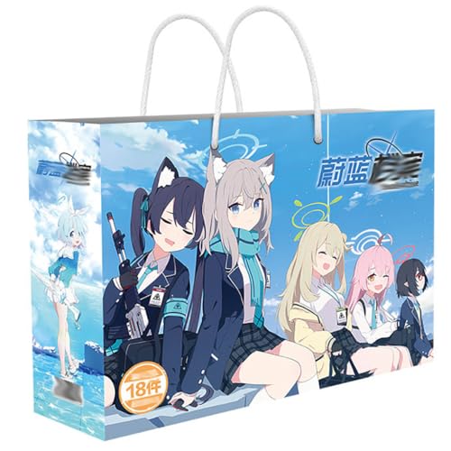 18 Blue Archives Lucky Bag Deko | Anime Figur Acryl Stand, Aufkleber, Karten, Armband, Poster, Abzeichen, Lesezeichen | Blue Archives Merch Box Set 18 Blue Archives Lucky Bag Deko | Anime Figur Acryl Stand, Aufkleber, Karten, Armband, Poster, Abzeichen, Lesezeichen | Blue Archives Merch Box Set von JUSONGKWCP