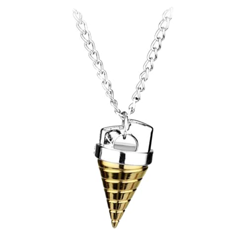 2 Set TengenToppa Schlüsselanhänger Halskette Anime TengenToppa Figur Cosplay Accessories Anhänger Jewelry (Gold-A) von JUSONGKWCP