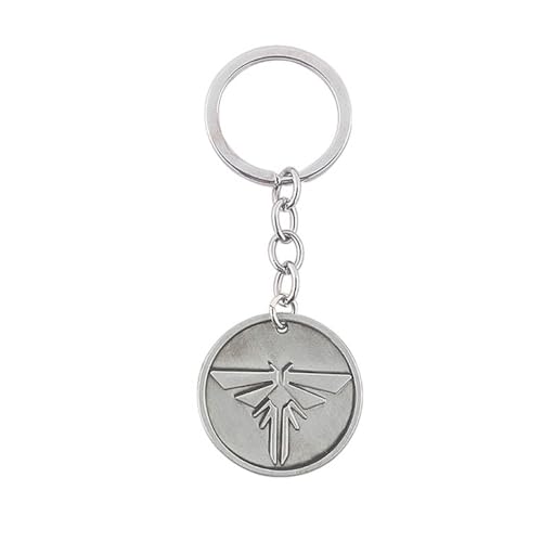 2 Set The Last Us Schlüsselanhänger Halskette Game The Last Us Figur Ellie Cosplay Accessories Anhänger Jewelry (Sliver-2) von JUSONGKWCP