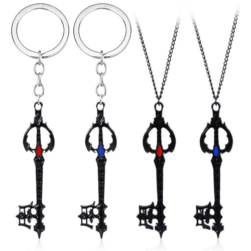 4 Pcs Kingdoms Hearts Schlüsselanhänger Halskette Game Figur Sora Cosplay Accessories Cool Anhänger Jewelry 4 Pcs Kingdoms Hearts Schlüsselanhänger Halskette Game Figur Sora Cosplay Accessories Cool Anhänger Jewelry von JUSONGKWCP