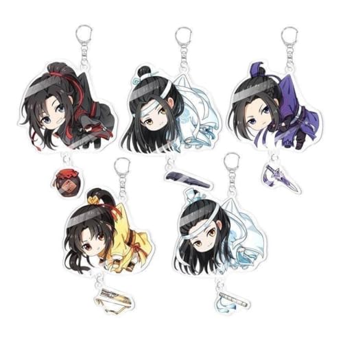 5 Grandmaster of Demonic Cultivations Schlüsselanhänger Anime Figur Cosplay Zubehör Mo Dao Zu Shi Acryl Anhänger Set von JUSONGKWCP