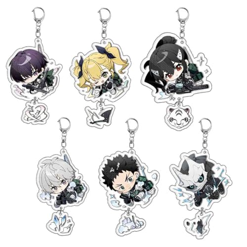 6 Pcs Monster Eight Schlüsselanhänger Anime Monster 8 Figur Ashiro Mina Cosplay Zubehör Monster Eight Acryl Anhänger Set 6 Pcs Monster Eight Schlüsselanhänger Anime Monster 8 Figur Ashiro Mina Cosplay Zubehör Monster Eight Acryl Anhänger Set von JUSONGKWCP