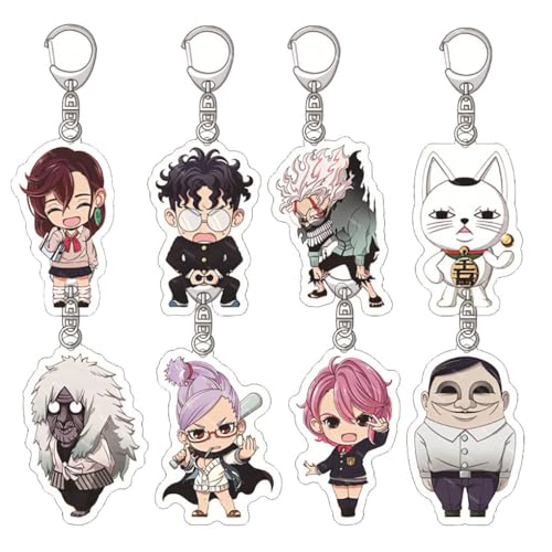 8 Pcs Dandadans Acryl Schlüsselanhänger Anime Figur Cosplay Accessories Dandadans Figuren Anhänger Set Dandadans Anime Merch 8 Pcs Dandadans Acryl Schlüsselanhänger Anime Figur Cosplay Accessories Dandadans Figuren Anhänger Set Dandadans Anime Merch von JUSONGKWCP