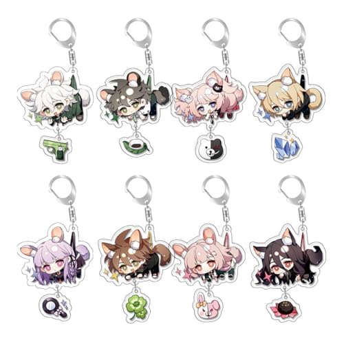 8 Pcs Danganronpas Schlüsselanhänger Kokichi Monokuma Figur Cosplay Accessories Danganronpas Acryl Anhänger Decke Set 8 Pcs Danganronpas Schlüsselanhänger Kokichi Monokuma Figur Cosplay Accessories Danganronpas Acryl Anhänger Decke Set von JUSONGKWCP