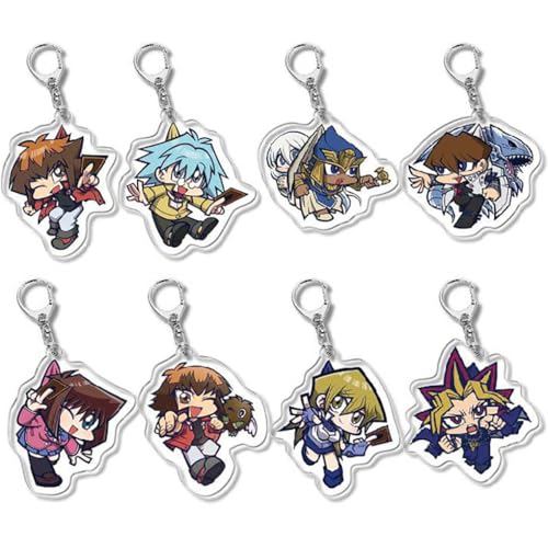 8 YugiMuto Schlüsselanhänger Anime Figur Cosplay Accessories YugiMuto Figuren Acryl Anhänger Set YugiMuto Game Merch 8 YugiMuto Schlüsselanhänger Anime Figur Cosplay Accessories YugiMuto Figuren Acryl Anhänger Set YugiMuto Game Merch von JUSONGKWCP
