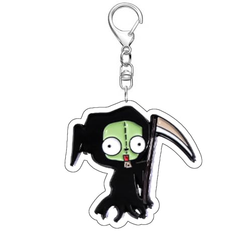InvaderZIMS Schlüsselanhänger Gir Figur Cosplay Accessories InvaderZIMS Acryl Anhänger Keychain Collections (5) von JUSONGKWCP