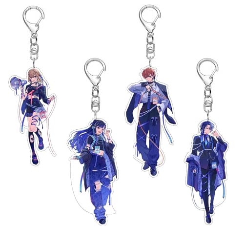 4 Project Sekais Schlüsselanhänger VividBadSquad Figur Cosplay Zubehör Acryl Keychain Anhänger von JUSONGKWCP