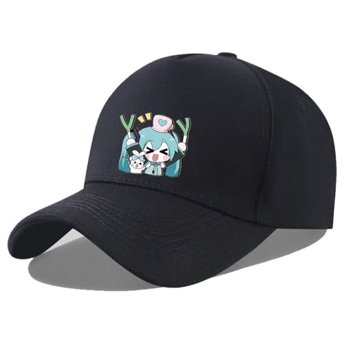 JUSONGKWCP HatsuneMiku Baseball Mütze Anime Figur Hüte Project SekaiRui Mode Sonnenschutz Atmungsaktiver Hut Für Outdoor Sport (1) von JUSONGKWCP