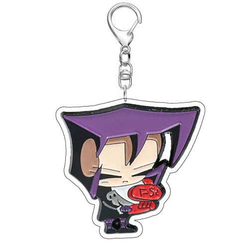 InvaderZIMS Schlüsselanhänger Gir Figur Cosplay Accessories InvaderZIMS Acryl Anhänger Keychain Collections (2) von JUSONGKWCP