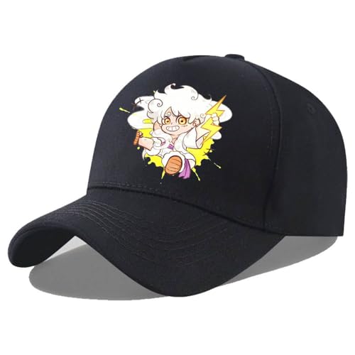 JUSONGKWCP One Pieces Baseball Mütze Anime Figur Hüte One Pieces Mode Sonnenschutz Atmungsaktiver Hut Für Outdoor Sport (3) von JUSONGKWCP