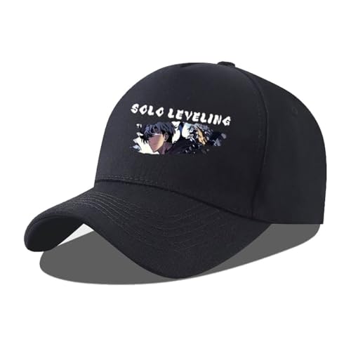 JUSONGKWCP Solo Levelings Baseball Mütze Anime Figur Hüte Solo Levelings Mode Sonnenschutz Atmungsaktiver Hut Für Outdoor Sport (3) von JUSONGKWCP