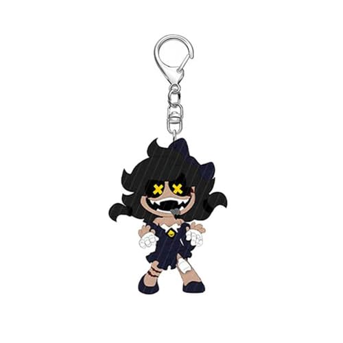Murder UziDrones Schlüsselanhänger Figur Cosplay Accessories Acryl Anhänger Keychain Deck (Mehrfarbig-1) von JUSONGKWCP
