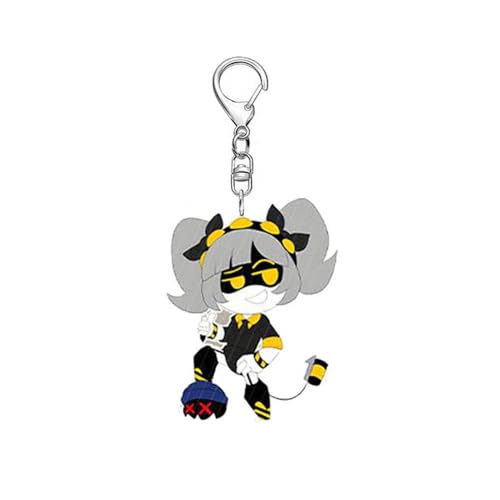 Murder UziDrones Schlüsselanhänger Figur Cosplay Accessories Acryl Anhänger Keychain Deck (Mehrfarbig-2) von JUSONGKWCP