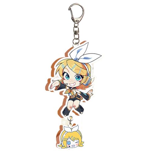 Project Sekais Anhänger Anime Figures HatsuneMiku Rin＆Len Cosplay Zubehör Acryl Keychain Kette (Mehrfarbig-3) von JUSONGKWCP