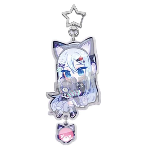 Projects Sekais Figur Schlüsselanhänger Anime Game Figure Süße Mädchen Cosplay Accessories Keychain Projects Sekais Acryl Kette Set (4) von JUSONGKWCP