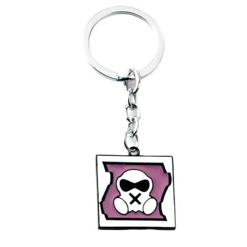 Rainbows Six Schlüsselanhänger Game Figur Logo Auto Accessories Rainbows Six Metal Anhänger Kette (Mehrfarbig-5) von JUSONGKWCP