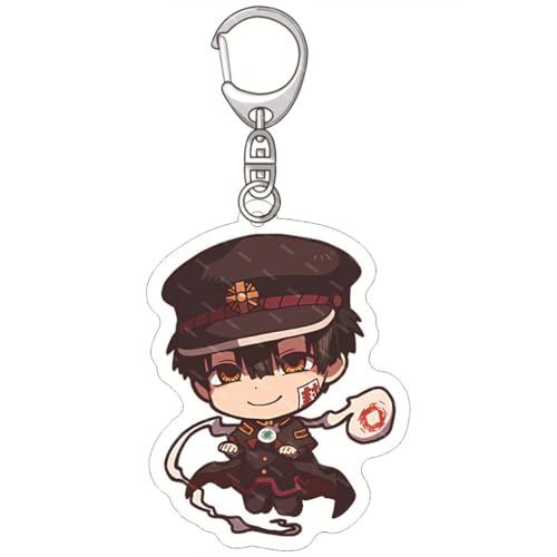 Toilet Bounds Hanako Kun Schlüsselanhänger Anime Figur Cosplay Zubehör Hanako Kun Acryl Keychain Anhänger (White-2) von JUSONGKWCP