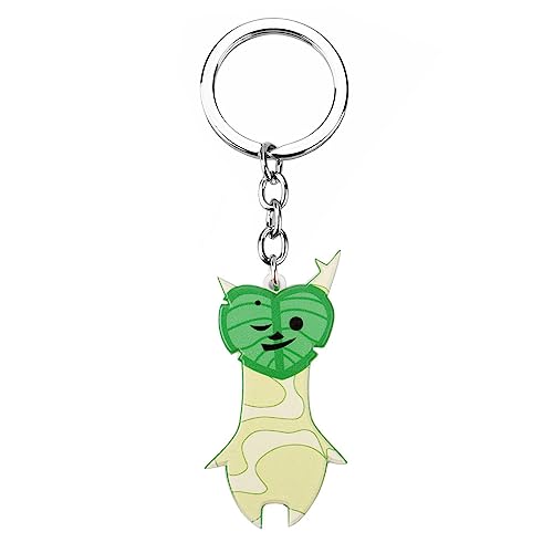 Zalelda Echoes of Wisdoms Koroks Schlüsselanhänger Niedlich Game Figur Koroks Auto Accessories Zalelda Figuren Metal Anhänger (Green-3) von JUSONGKWCP