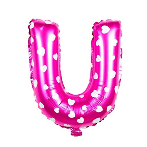 Justfox - Buchstaben Luftballon 40CM Folienballon Rosa U Justfox - Buchstaben Luftballon 40CM Folienballon Rosa U von Justfox