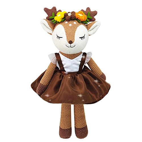 JUSTQUNSEEN Hirsch Plüschtier, 17" Rentier Plüschtier, Niedliche Plüschtiere Hirsch Ballerina Puppe, Plüschtiere für Mädchen, Plüschtier Tier Spielzeug, Weihnachten Geburtstagsgeschenke JUSTQUNSEEN Hirsch Plüschtier, 17" Rentier Plüschtier, Niedliche Plüschtiere Hirsch Ballerina Puppe, Plüschtiere für Mädchen, Plüschtier Tier Spielzeug, Weihnachten Geburtstagsgeschenke von JUSTQUNSEEN