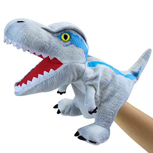 JUSTQUNSEEN Dinosaurier Handpuppen Dinosaurier Spielzeug, Dinosaurier Puppen für Kinder, Dinosaurier Kuscheltiere, Fingerpuppen, Geschenke, Dinosaurier Spielzeug ab 3 4 5 6 von JUSTQUNSEEN