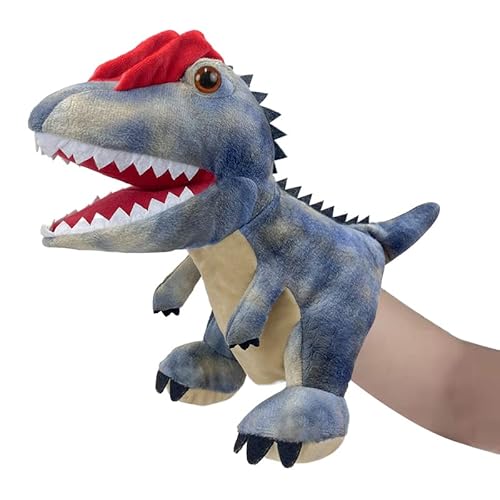 JUSTQUNSEEN Dinosaurier Handpuppen Dinosaurier Spielzeug, Dinosaurier Puppen für Kinder, Dinosaurier Kuscheltiere, Fingerpuppen, Geschenke, Dinosaurier Spielzeug ab 3 4 5 6 von JUSTQUNSEEN