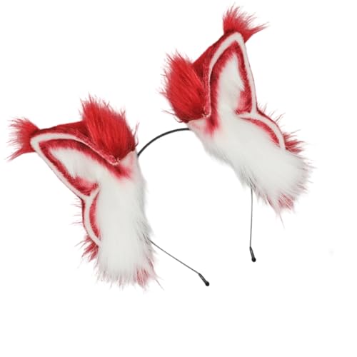 JUYAXIN Biegbare Metallstruktur, Plüsch-Teufelsohren, Kopfschmuck für Cosplay, Event, Halloween, Partys und Festivals, Feiern, verstellbare Plüsch-Cosplay-Stirnbänder JUYAXIN Biegbare Metallstruktur, Plüsch-Teufelsohren, Kopfschmuck für Cosplay, Event, Halloween, Partys und Festivals, Feiern, verstellbare Plüsch-Cosplay-Stirnbänder von JUYAXIN