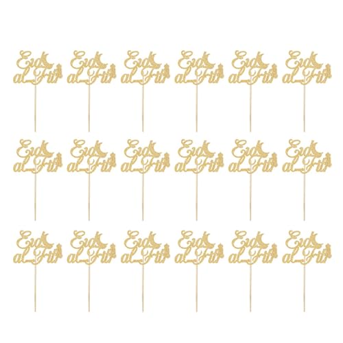 JUYAXIN Eid Mubaraks Kuchenspieße, glitzernde Papier-Cupcake-Topper für Hochzeiten und Geburtstage, Feiertagskuchendekorationen, 18 Stück JUYAXIN Eid Mubaraks Kuchenspieße, glitzernde Papier-Cupcake-Topper für Hochzeiten und Geburtstage, Feiertagskuchendekorationen, 18 Stück von JUYAXIN