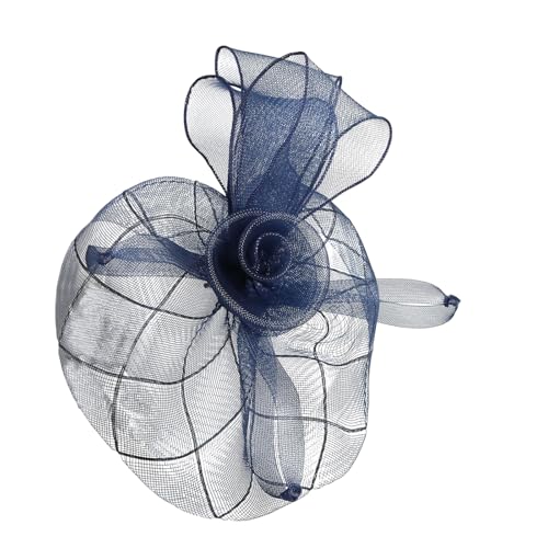 JUYAXIN Eleganter Fascinator im Stil der 1920er-Jahre, mit verstellbaren Stirnbändern und Haarspange für Damen, Hochzeit, Party, Cocktail, Event, Requisiten, Hochzeit, Haarschmuck für die Braut von JUYAXIN