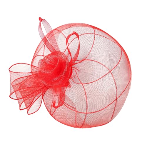JUYAXIN Eleganter Fascinator im Stil der 1920er-Jahre, mit verstellbaren Stirnbändern und Haarspange für Damen, Hochzeit, Party, Cocktail, Event, Requisiten, Hochzeit, Haarschmuck für die Braut von JUYAXIN