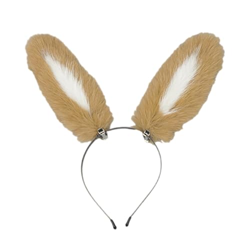 JUYAXIN Hasenohr-Stirnband, Kaninchenschwanz, weicher Tierschwanz, schöne Hasenohr-Kopfbedeckung, Halloween, Cosplay, Kostüm für Karneval JUYAXIN Hasenohr-Stirnband, Kaninchenschwanz, weicher Tierschwanz, schöne Hasenohr-Kopfbedeckung, Halloween, Cosplay, Kostüm für Karneval von JUYAXIN