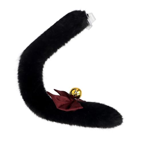 JUYAXIN Katzenkostüm-Set mit Katzenohren, Stirnband und pelzigem Schwanz, Halloween-Tierkostüm für Kinder, Damen, Mädchen, Maskerade, Cosplay JUYAXIN Katzenkostüm-Set mit Katzenohren, Stirnband und pelzigem Schwanz, Halloween-Tierkostüm für Kinder, Damen, Mädchen, Maskerade, Cosplay von JUYAXIN