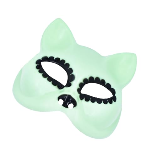 JUYAXIN Leuchtende Katzen Gesicht Maskerade Party Halbgesicht für Frauen Männer Halloween Cosplay Maskerade Dekoration JUYAXIN Leuchtende Katzen Gesicht Maskerade Party Halbgesicht für Frauen Männer Halloween Cosplay Maskerade Dekoration von JUYAXIN