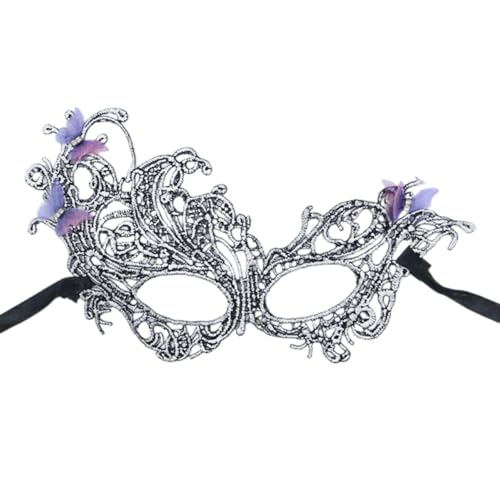 JUYAXIN Maskerade Venezianerinnen halbes Gesicht Spitze Halloween Cosplay Party für Halloween Karneval Party JUYAXIN Maskerade Venezianerinnen halbes Gesicht Spitze Halloween Cosplay Party für Halloween Karneval Party von JUYAXIN