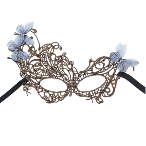 JUYAXIN Maskerade Venezianerinnen halbes Gesicht Spitze Halloween Cosplay Party für Halloween Karneval Party JUYAXIN Maskerade Venezianerinnen halbes Gesicht Spitze Halloween Cosplay Party für Halloween Karneval Party von JUYAXIN