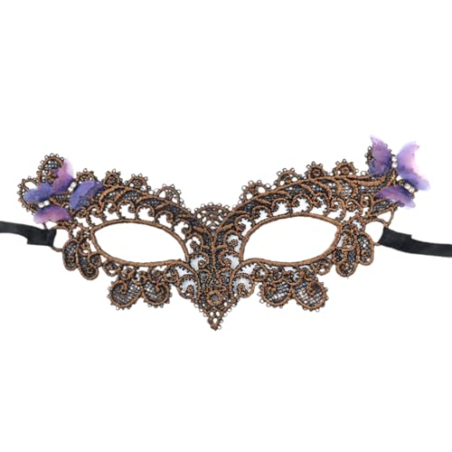 JUYAXIN Maskerade Venezianerinnen halbes Gesicht Spitze Halloween Cosplay Party für Halloween Karneval Party JUYAXIN Maskerade Venezianerinnen halbes Gesicht Spitze Halloween Cosplay Party für Halloween Karneval Party von JUYAXIN